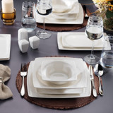 Schafer Beth BYZ02 56 Parça 12 Kişilik Desenli Porselen Kare Yemek Takımı