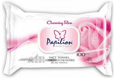 Papilion Gül Kokulu Antibakteriyel 100 Yaprak Islak Mendil
