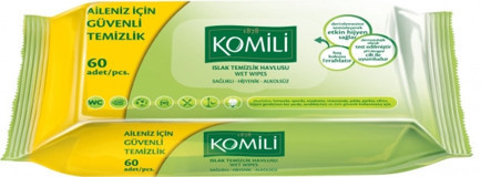 Komili Antibakteriyel 60 Yaprak Islak Mendil