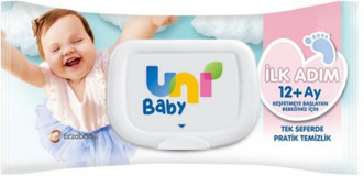 Uni Baby İlk Adım Antibakteriyel 52 Yaprak Islak Mendil