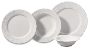 Korkmaz Pera Coll A8340 55 Parça 12 Kişilik Desenli Yuvarlak Yemek Takımı