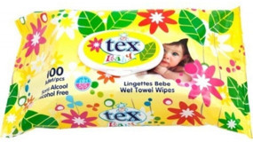 Tex Baby Sarı Antibakteriyel 10 Yaprak0 Yaprak Islak Mendil