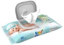 Uni Baby Hassas Dokunuş Antibakteriyel 52 Yaprak Islak Mendil