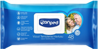 Canped Antibakteriyel 48 Yaprak Vücut Temizleme Mendili