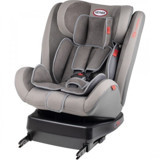 Heyner Kids Infiny Twist Emniyet Kemeri-Isofix 360 Derece Dönen 0-25 kg Yatabilen Yükseklik Ayarlı Çift Yönlü Oto Koltuğu Gri