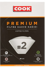 Cook 2 Numara Filtre Kahve Kağıdı 80'li