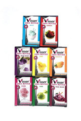 Visser Kırmızı Mavi Mor Sarı Turuncu Pembe Yeşil Vişne rengi Organik Toz Gıda Boyası 8x9 gr