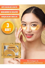 Muggio Crystal Collagen Gold Kolajenli Göz Altı Jel Maske 3×2 Adet
