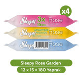 Sleepy Rose Garden 15 Yaprak 12'li Paket Islak Mendil