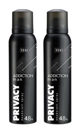 Privacy Addiction Sprey Erkek Deodorant 2x150 ml