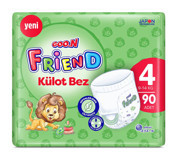 Goon Friend 4 Numara Külot Bebek Bezi 90 Adet