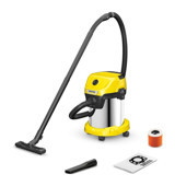 Karcher Wd 3 S V-17/4/20 1000 W Dikey Toz Torbalı Süpürge Gri - Sarı