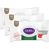 Duru Beyaz Sabun Kokulu 50 Yaprak 3'lü Paket Islak Mendil