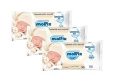 Molfix İzotonik Sulu Yenidoğan 50 Yaprak 3'lü Paket Islak Mendil