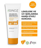 Sinoz 50+ Faktör Leke Karşıtı Güneş Kremi 50 ml