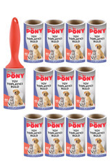 Pony Tüy Toplama Rulosu 12'li Yedek Başlık