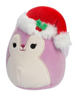 Squishmallows Yılbaşı Serisi Sincap Allina 13 cm Peluş Oyuncak