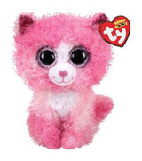 Ty Reagan Pembe Kıvırcık Saçlı Kedi 15 cm Peluş Oyuncak