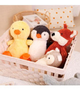 Jzcat Hayvan Doll Peluş Oyuncak Domuz Penguen Bebek Peluş Oyuncak