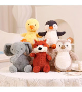 Jzcat Hayvan Doll Peluş Oyuncak Piggy Penguen Bebek Peluş Oyuncak