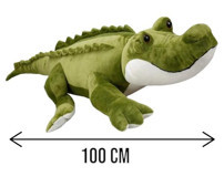 Sunman Yeşil Sevimli Timsah 100 cm Peluş Oyuncak