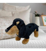 Magideal Suntek Siyah Dachshund Doll Peluş Oyuncak