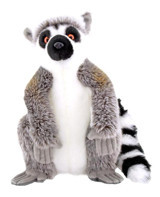 Animals Of The World Oturan Lemur 28 cm Peluş Oyuncak