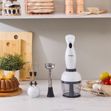 Karaca Pro-Midi Plus 1 lt Plastik Hazneli Turbolu Çift Bıçaklı 3'lü Blender Seti Beyaz