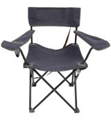 Andoutdoor Sun Pleasure Katlanır Kolçaklı Gri Tekli Kamp Sandalyesi