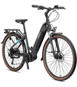 Loop Commuter 250 W 100 Km 28 Jant 9 Vites Şehir / Tur Elektrikli Bisiklet Mat Siyah Turkuaz