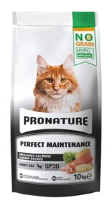 Pronature Hypo-Allergenic Somonlu-Karidesli-Enginarlı Yetişkin Kuru Kedi Maması 10 kg