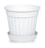 Hiper Klasik Salon Tabaklı 5.5 lt Saksı Beyaz