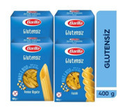 Barilla Glutensiz Fusilli - Penne Rigate Makarna 400 gr
