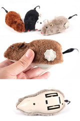 Easy Pet Hareketli Peluş Tüylü Tırmalama Yavru Fare Kedi Oyuncağı