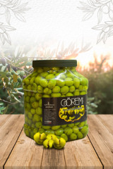 Görem Salamura Kırma Yeşil Zeytin Kavanoz 2 kg
