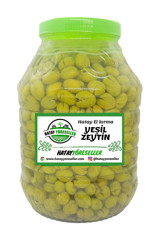 Hatay Yöreseller Kırma Yeşil Zeytin Pet Kavanoz 5 kg