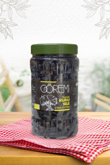 Görem Kuru Sele Tuzsuz Siyah Zeytin Kavanoz 1 kg