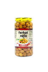 Ferhatoğlu Çizik Yeşil Zeytin Kavanoz 1 kg