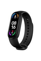Xiaomi Mi Band 6 Adımsayar Su Geçirmez Android-iOS Dokunmatik Akıllı Bileklik Siyah