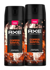 Axe Copper Santal Sprey Erkek Deodorant 2x150 ml