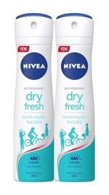 Nivea Dry Fresh Sprey Kadın Deodorant 2x150 ml