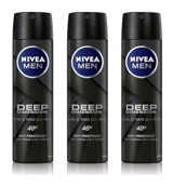 Nivea Deep Dimension Sprey Erkek Deodorant 3x150 ml