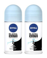 Nivea Black&White Invisible Pure Roll-On Kadın Deodorant 2x50 ml