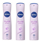 Nivea Double Effect Sprey Kadın Deodorant 3x150 ml