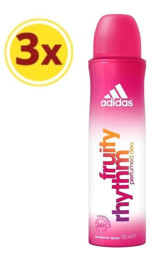 Adidas Fruity Rhythm Sprey Kadın Deodorant 3x150 ml