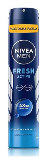 Nivea Active Fresh Sprey Erkek Deodorant 200 ml
