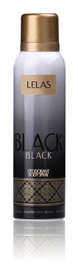 Lelas Black Sprey Unisex Deodorant 150 ml