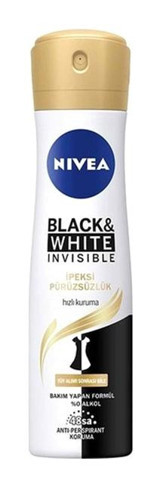 Nivea Black & White Invisible Sprey Kadın Deodorant 150 ml