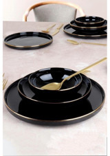 Pink & More 24 Parça 6 Kişilik Bone China Porselen Yuvarlak Yemek Takımı
