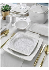 Pierre Cardin Mosaic 60 Parça 12 Kişilik Porselen Yuvarlak Yemek Takımı